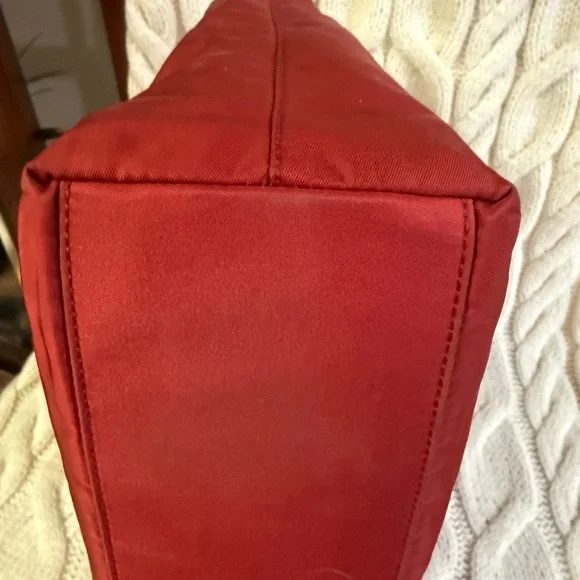 Prada Nylon Red Tote Bag with COA - Picture 3 of 12